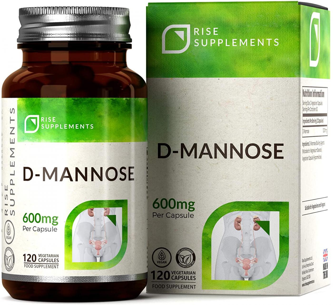 D-mannose 60 unités - inconfort urinaire - Rise supplements